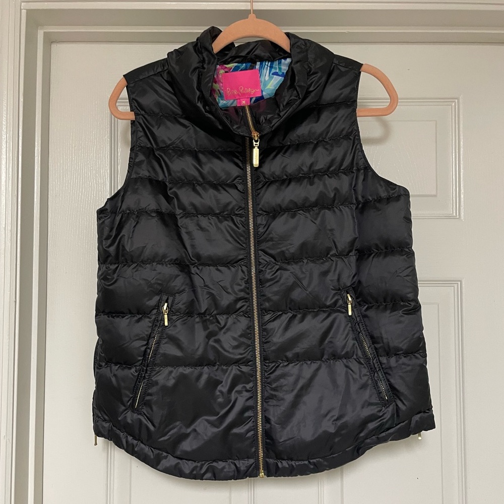 Lilly Pulitzer Palm Paradise Vest in Onyx